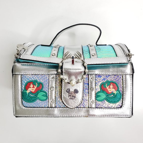 SPECTRUM Disney The Little Mermaid Chest Bag & Dinglehopper Brush Set - Rare New - Picture 10 of 11